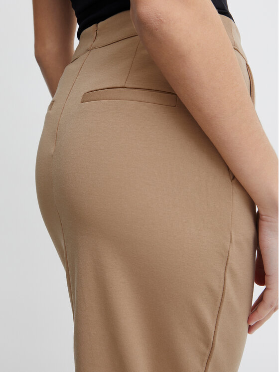 ICHI ICHI Пола тип молив 20118160 Бежов Slim Fit