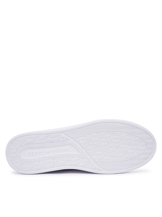 Tommy Hilfiger Tommy Hilfiger Laisvalaikio batai Icon Court FM0FM05946 Balta
