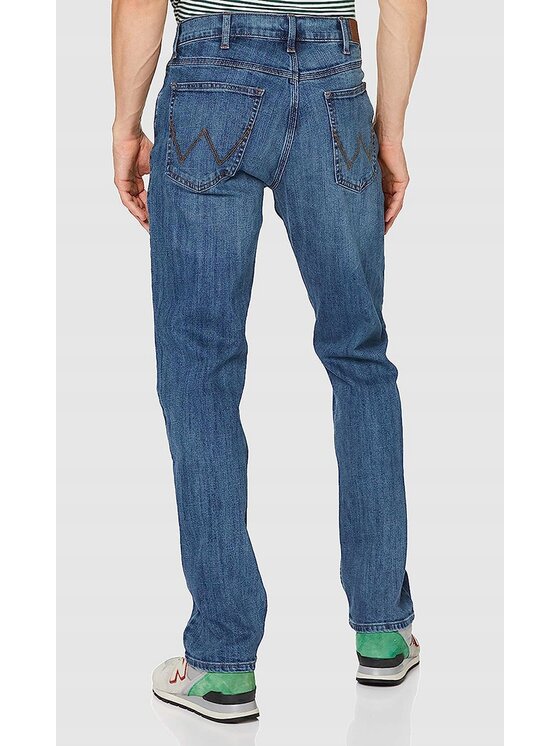 Wrangler Wrangler Jeansy Straight Niebieski Regular Fit