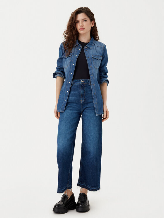 ONLY ONLY Koszula jeansowa Alexa 15315185 Niebieski Regular Fit