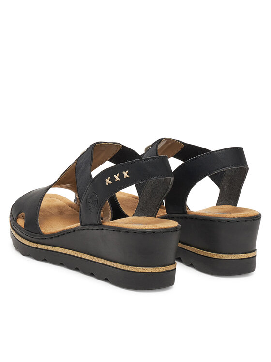 Rieker Rieker Sandalen 67498-00 Schwarz