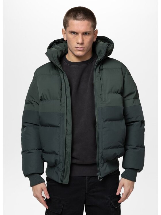 PITBULL PITBULL Kurtka przejściowa PATTON Zielony Regular Fit