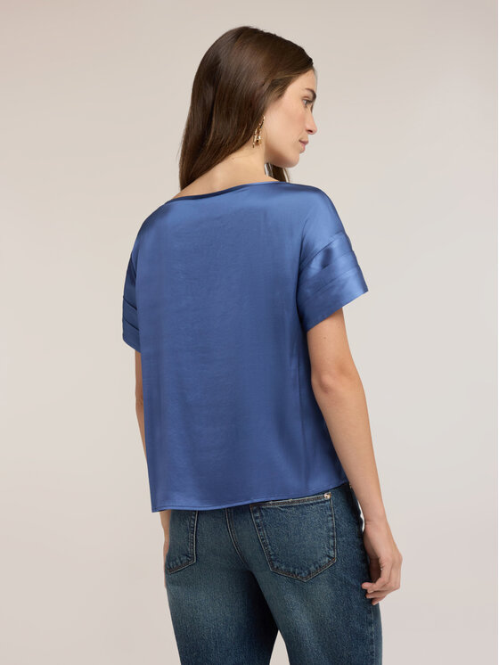 Motivi Motivi Bluzka 2794W000822N024 Niebieski Boxy Fit
