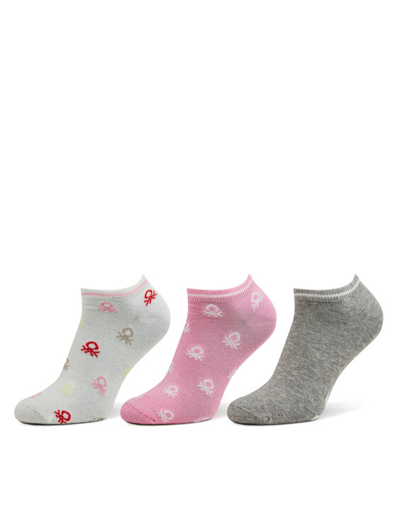 United Colors Of Benetton United Colors Of Benetton Set di 3 paia di calzini corti da bambini 6AO307032 Multicolore