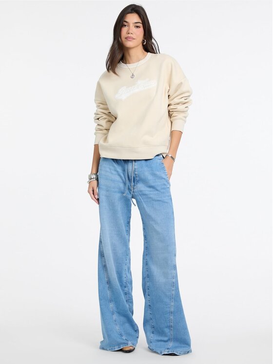 Guess Jeans Guess Jeans Bluza 179920 Beżowy Classic Fit