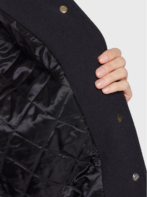 Tommy Hilfiger Tommy Hilfiger Μπόμπερ μπουφάν Blend WW0WW37308 Σκούρο μπλε Regular Fit