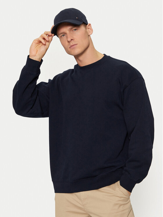 Tommy Hilfiger Tommy Hilfiger Шапка с козирка Herringbone AM0AM13006 Тъмносин
