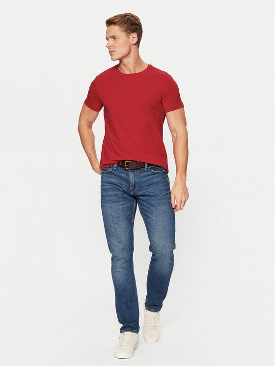 Tommy Hilfiger Tommy Hilfiger T-krekls MW0MW10800 Sarkans Slim Fit