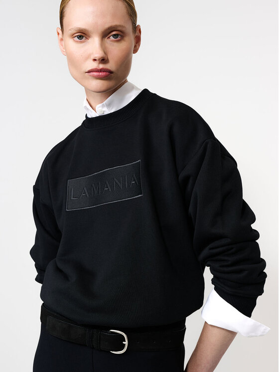 La Mania La Mania Felpa MEA Nero Classic Fit