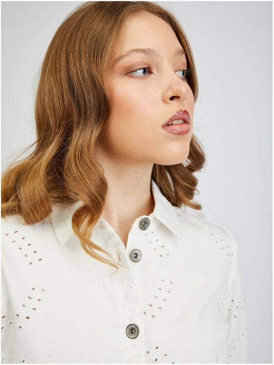 Orsay Orsay Sukienka 460147000000__40 Biały Regular Fit