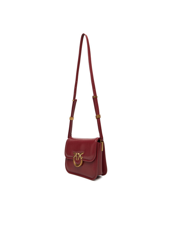 PINKO PINKO Kabelka Love Box Bag Fl Mini PE 25 PLTT 104297 A26J Bordová