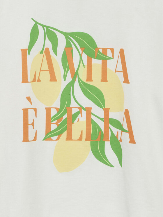 Vero Moda Vero Moda T-Shirt Sonna 10327143 Biały Regular Fit