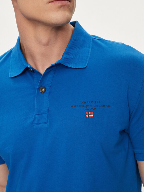 Napapijri Napapijri Polo Elbas NP0A4GB4 Niebieski Regular Fit