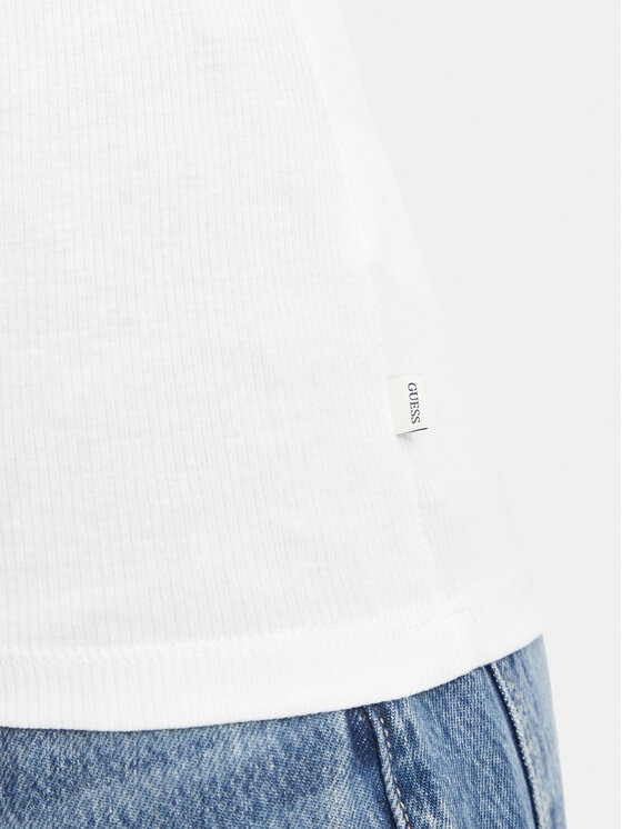 Guess Jeans Guess Jeans Blusa W6BP06 K5471 Bianco Slim Fit
