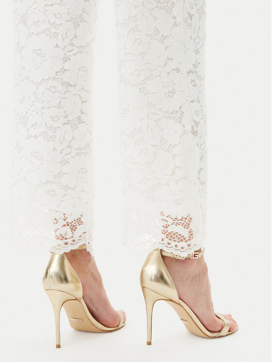 ARTIGLI ARTIGLI Hlače ACPA000739 Bijela Regular Fit