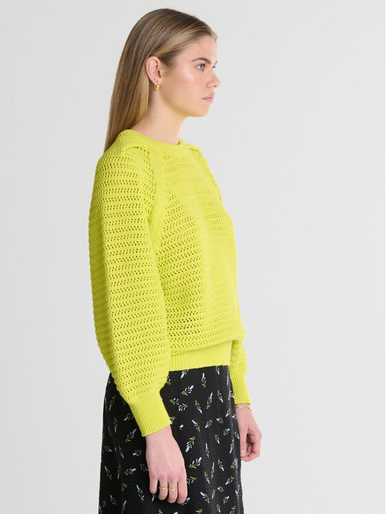 BIG STAR BIG STAR Sweter FUNIA_300_160 Zielony Basic Fit