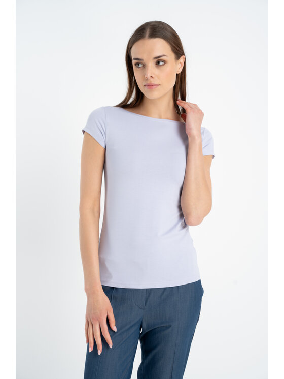 CLICK CLICK Μπλουζάκι 72-012 Μωβ Anatomic Fit