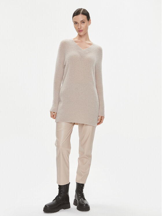 Marella Marella Sweter Nimbe 2339460739200 Beżowy Regular Fit
