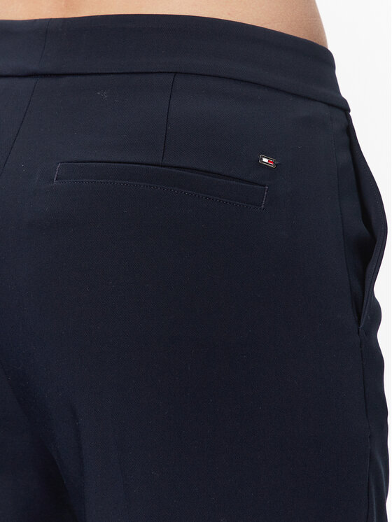 Tommy Hilfiger Tommy Hilfiger Pantaloni di tessuto WW0WW38598 Blu scuro Tailored Fit