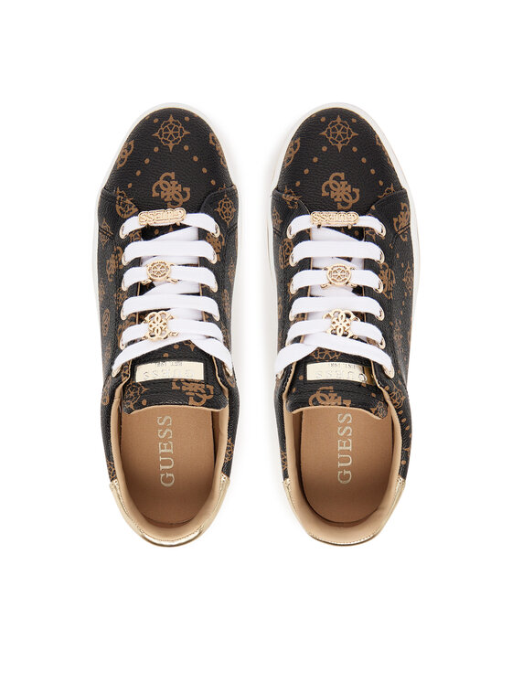 Guess Guess Sneakersy 176113 Hnědá