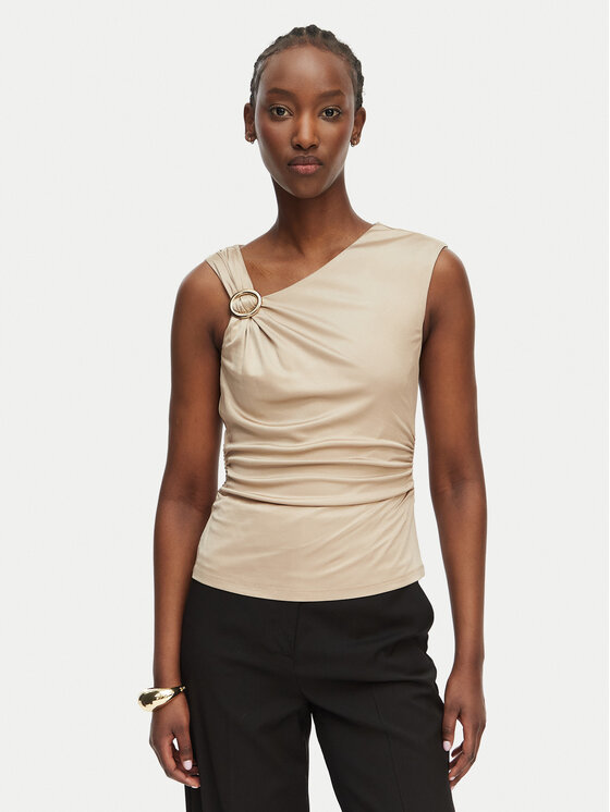 Marciano Guess Top G6GP02 K3068 Beżowy Slim Fit