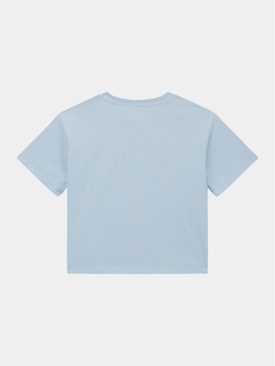 Guess Guess T-Shirt J4RI18 K8HM4 Błękitny Regular Fit