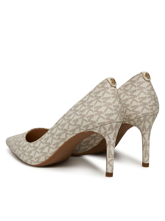 MICHAEL Michael Kors MICHAEL Michael Kors Pantofi cu toc subțire Alina Flex 40F2HNMP1B Écru