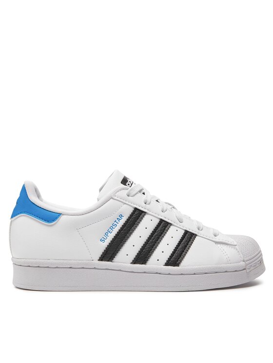 Adidas fashion superstar blue and white