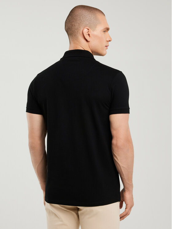 BIG STAR BIG STAR Polo MARKOLINOS Czarny Basic Fit