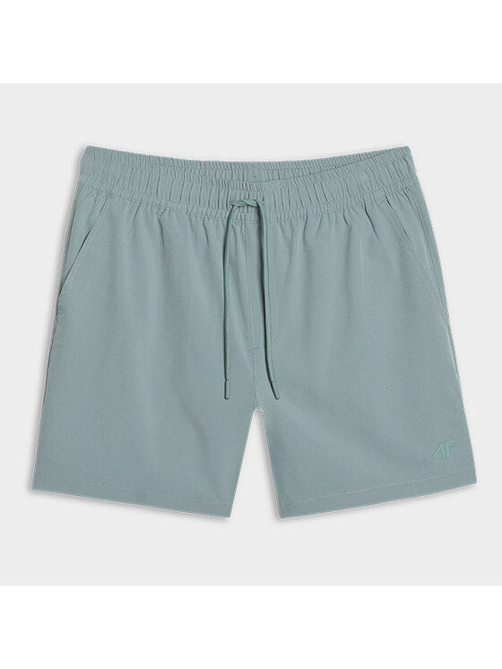 4F 4F Plážové šortky 4FWSS25UBDSM134-43S Zelená Regular Fit