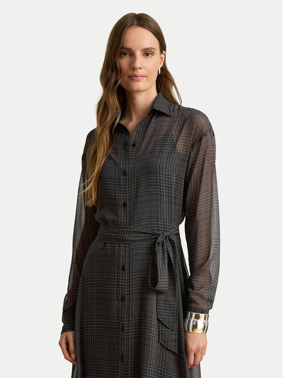 LAUREN RALPH LAUREN LAUREN RALPH LAUREN Košeľové šaty 200B33077001 Tmavosivá Regular Fit
