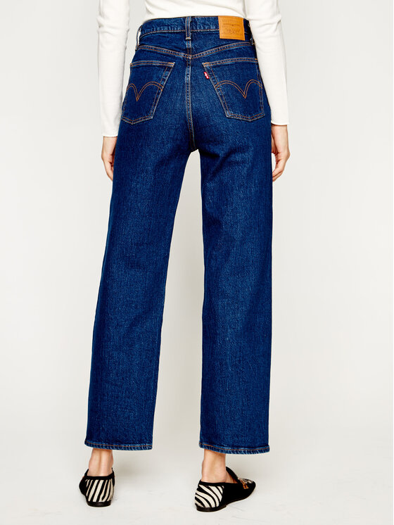 Levi's® Levi's® Jeansy Straight Leg Ribcage Straight Ankle 72693-0002 Granatowy Regular Fit