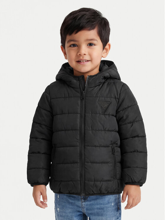 Guess Guess Kurtka przejściowa H4BT03 WCFM0 Czarny Regular Fit