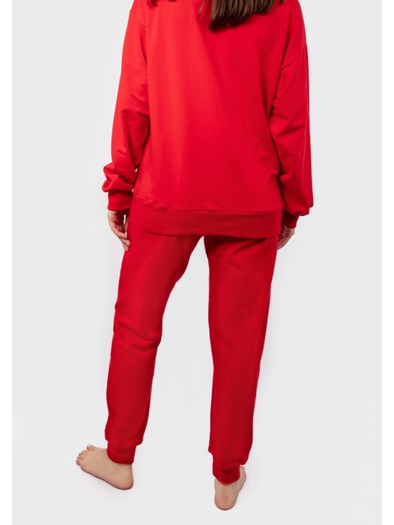 DKaren Sport DKaren Sport Spodnie materiałowe D-K-B2 Czerwony Classic Fit