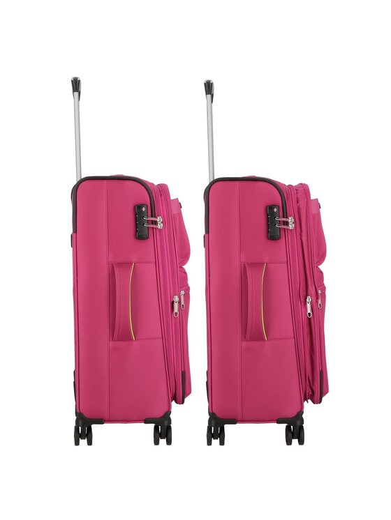 D&N D&N Komplet walizek 162295 Różowy