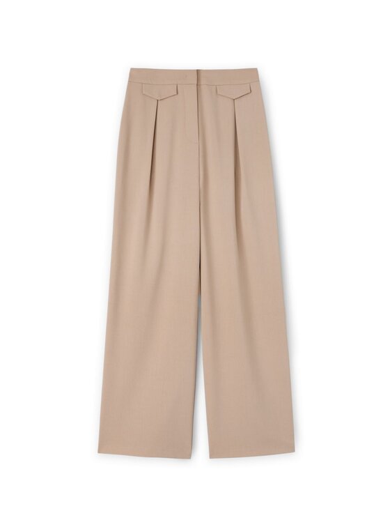 Motivi Motivi Pantaloni di tessuto P277Q003923N013 Écru Over Fit
