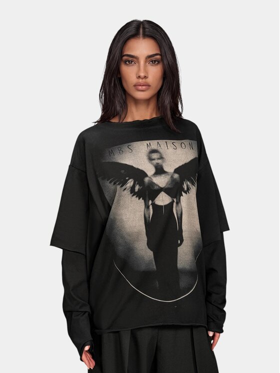 MADE BY SOCIETY MADE BY SOCIETY T-Shirt Obsidian - T27908 Czarny Basic Fit