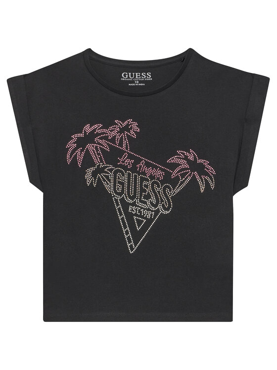 Guess Tričko J5GI32 K8HM4 Čierna Regular Fit