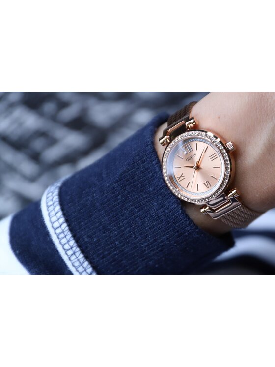 Guess Guess Zegarek W1009L3 Różowe złoto