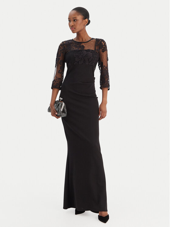 Rinascimento Rinascimento Официална рокля CFC0126453003 Черен Slim Fit