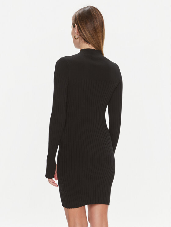 Calvin Klein Calvin Klein Φόρεμα υφασμάτινο Iconic K20K206119 Μαύρο Slim Fit