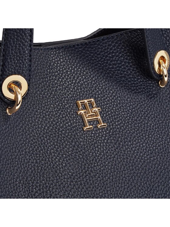 Tommy Hilfiger Tommy Hilfiger Táska Th Emblem Satchel AW0AW15177 Sötétkék