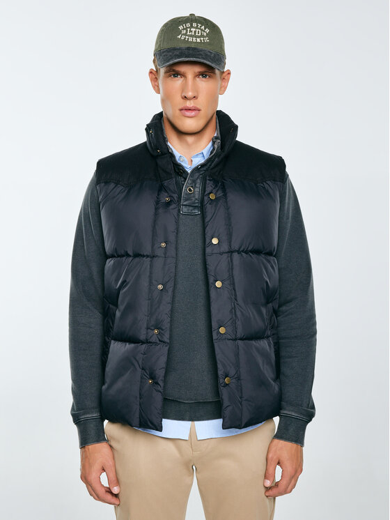 BIG STAR BIG STAR Kamizelka AGRIB Czarny Basic Fit