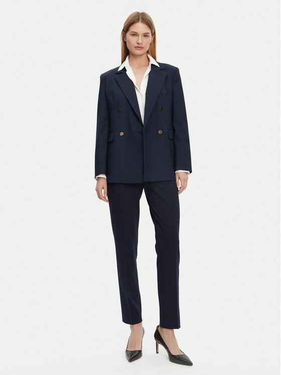 BOSS BOSS Chinosy Tiluna 50535203 Granatowy Slim Fit
