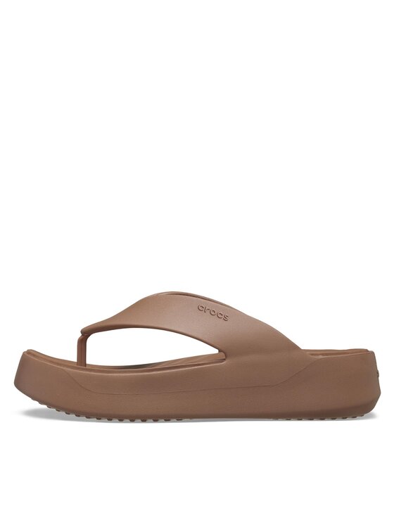 Crocs Crocs Čības uz pirksta Gataway Platform Flip 209410 Bēšs