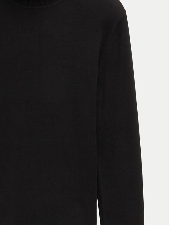Tom Tailor Tom Tailor Rollkragenpullover 1042456 Schwarz Regular Fit
