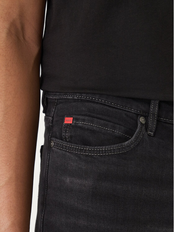 HUGO HUGO Szorty jeansowe 50561639 Szary Tapered Fit