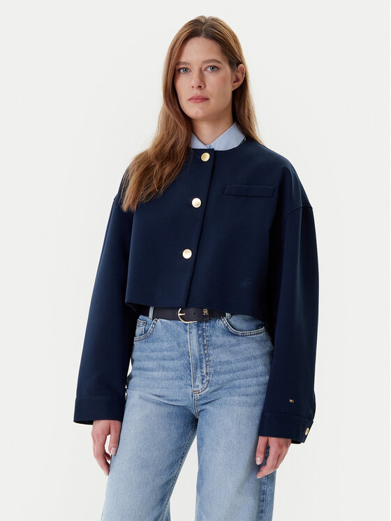 Női Zakó Tommy Hilfiger, Méret: 32, Sötétkék, WW0WW46519