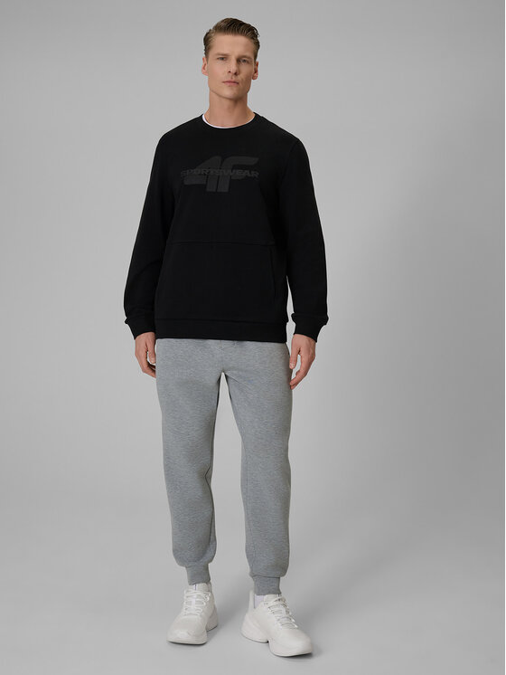 4F 4F Bluza SPORTS CLUB Czarny Regular Fit