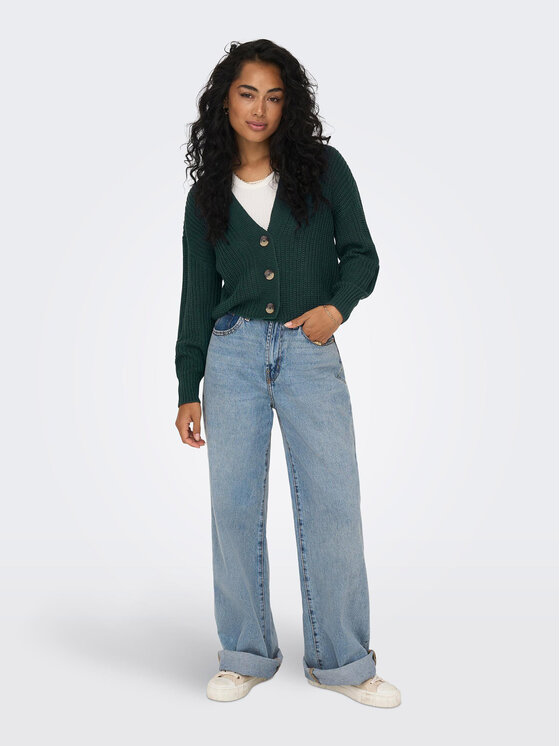 ONLY ONLY Kardigán 15211521 Zöld Regular Fit